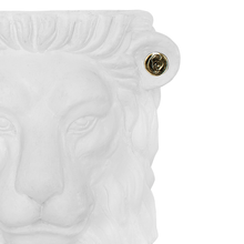 GARDEN GLORY LION POT, SMALL WHITE